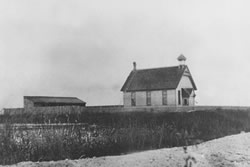 A One Room School House on Toronto Island (1888)